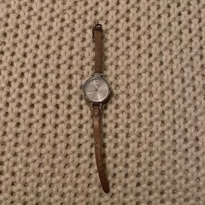 Fossil Watch - Light Tan Leather and Silver